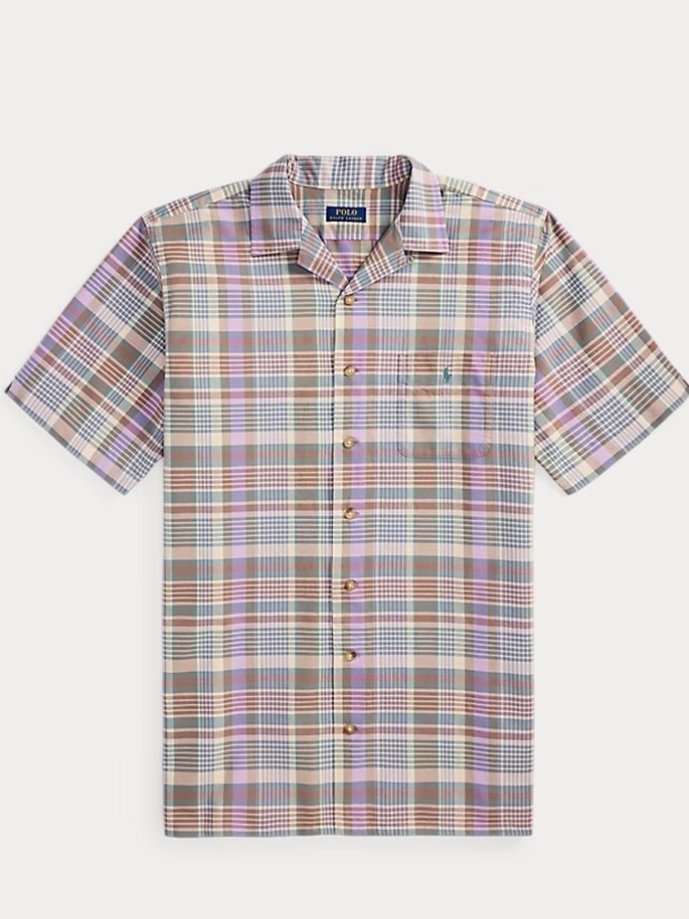NWT POLO Ralph Lauren Plaid Oxford Camp Shirt Sz S - Picture 3 of 9
